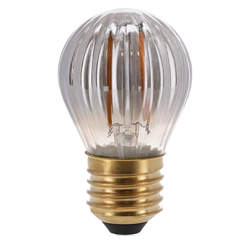 Stmívatelná LED žárovka E27, kouřové sklo, 2W, 2000K Stmívatelná LED žárovka E27, kouřové sklo, 2W, 2000K