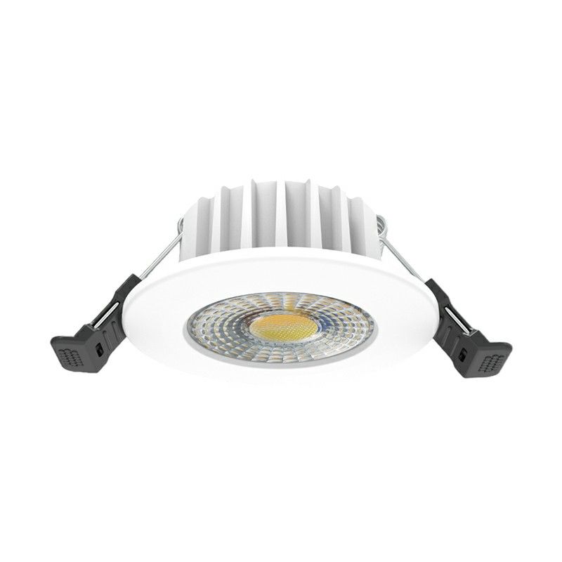 Bílé hliníkové zapuštěné svítidlo, Hobie, 6W, bílý LED spínač, IP65 Bílé hliníkové zapuštěné svítidlo, Hobie, 6W, bílý LED spínač, IP65