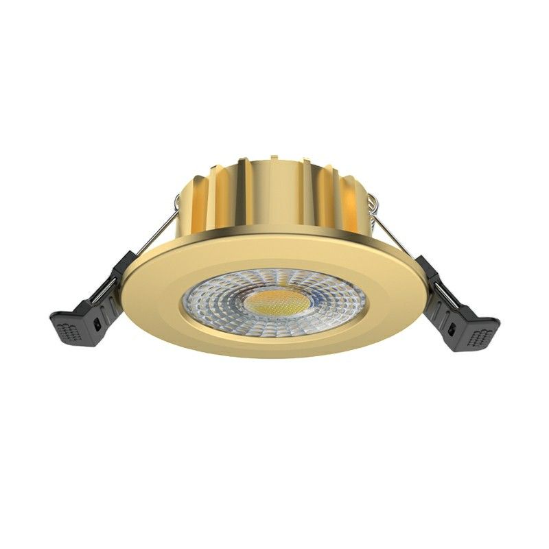 Mosazné hliníkové zapuštěné svítidlo, Hobie, 6W, bílý vypínač LED, IP65 Mosazné hliníkové zapuštěné svítidlo, Hobie, 6W, bílý vypínač LED, IP65
