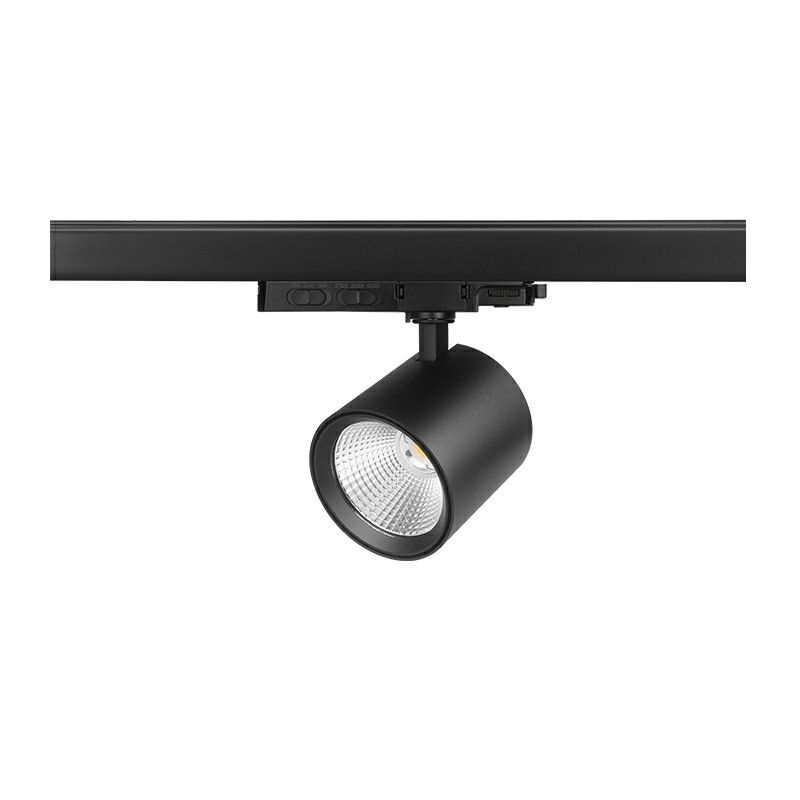 Černé třífázové hliníkové bodové světlo, Jeska, 10W/20W/30W, bílý LED vypínač Černé třífázové hliníkové bodové světlo, Jeska, 10W/20W/30W, bílý LED vypínač