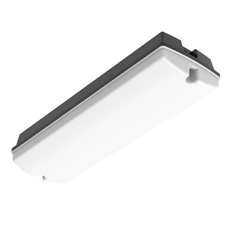 Černé plastové galeriové svítidlo, Pedram, 3W, bílý vypínač LED, IP66