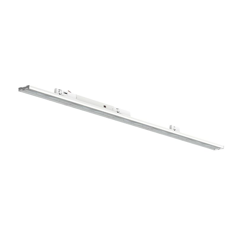 Bílé třífázové kolejnicové svítidlo Tora, 40W/45W/50W/55W, bílý vypínač, 150 cm, Pro Bílé třífázové kolejnicové svítidlo Tora, 40W/45W/50W/55W, bílý vypínač, 150 cm, Pro
