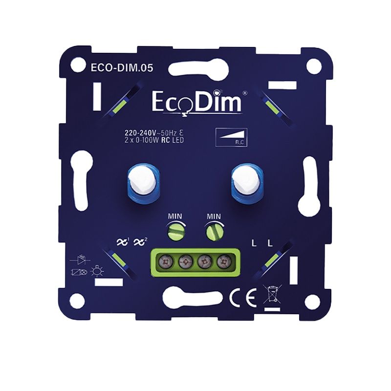 Dvojitý WiFi LED stmívač 0-100W
