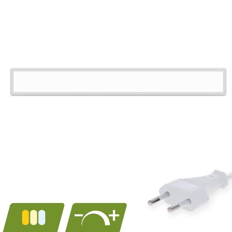 LED panel 15x120 - 30W - bílý vypínač - UGR<19 - stmívatelný - podsvícený