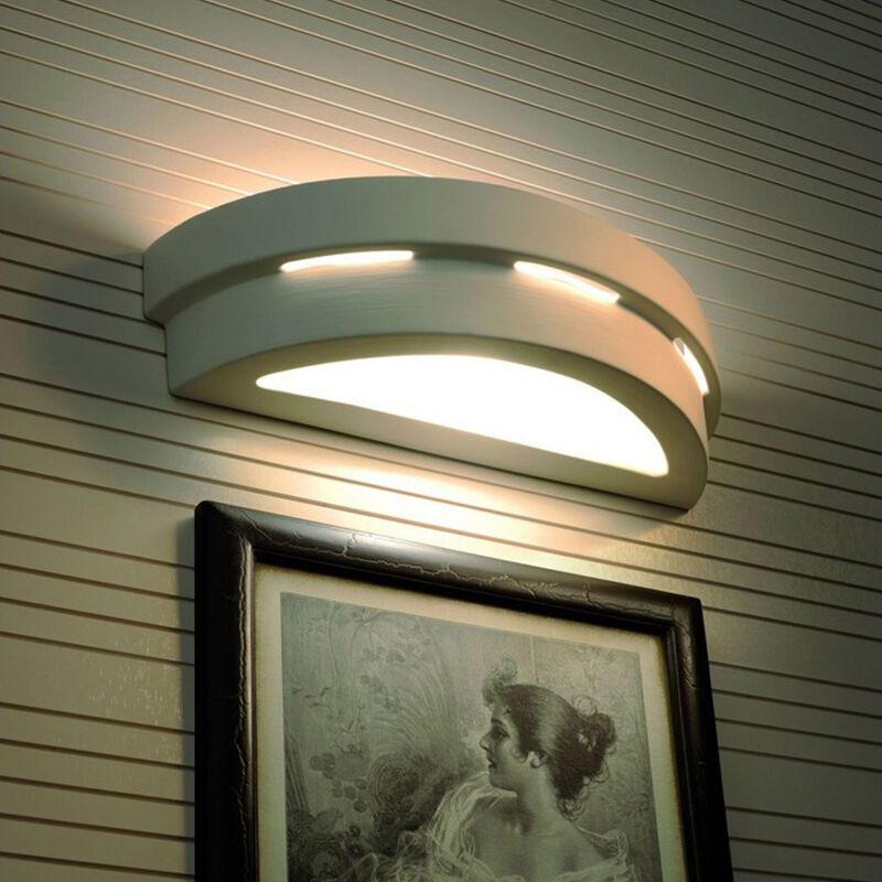 Skleněná lampa up down bílá, Lidwina