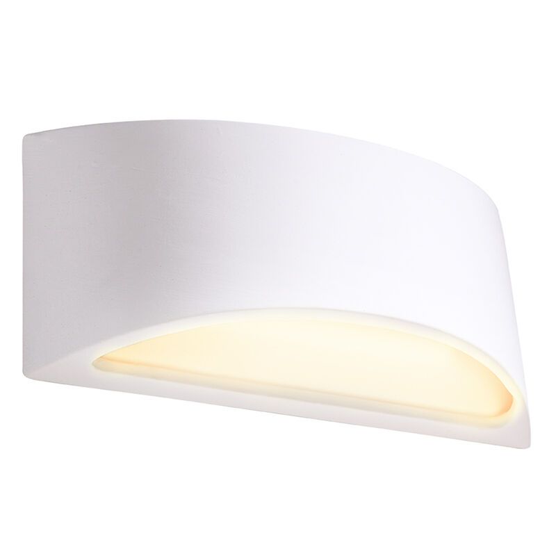 Skleněná lampa up down bílá, Leticia