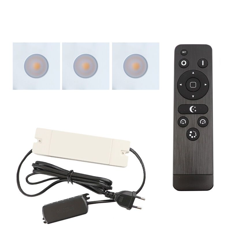 Hliníkové podhledové světlo na verandu bílé, Dico, 9W, LED 2700 K, IP65, s dálkovým ovládáním