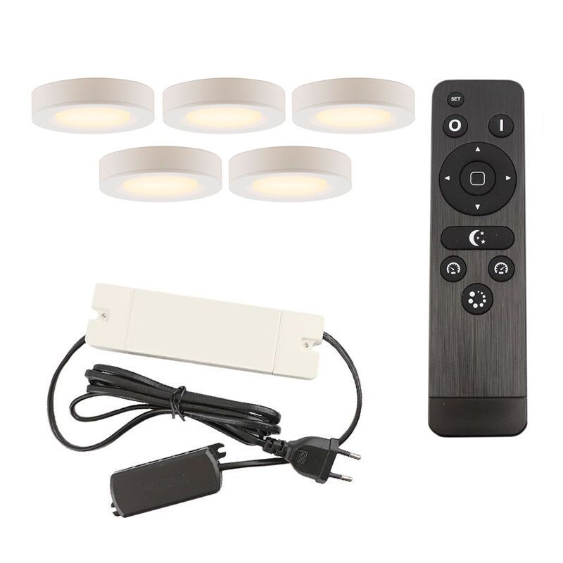 Hliníkové světlo pod kuchyňskou linku bílé, Sana, 3W, LED 2700 K, s dálkovým ovládáním Hliníkové světlo pod kuchyňskou linku bílé, Sana, 3W, LED 2700 K, s dálkovým ovládáním