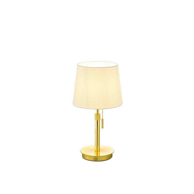 Mosazná stolní lampa moderní, Niva, s tahovým vypínačem
