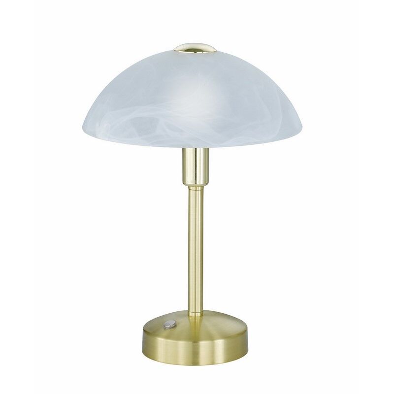 Mosazná bankovní lampa klasická, Notaris, 4W, LED 3000 K, s vypínačem
