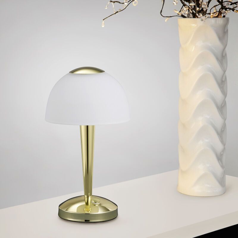 Mosazná stolní lampa klasická, Daphne, 4W, LED 3000 K, s vypínačem Mosazná stolní lampa klasická, Daphne, 4W, LED 3000 K, s vypínačem