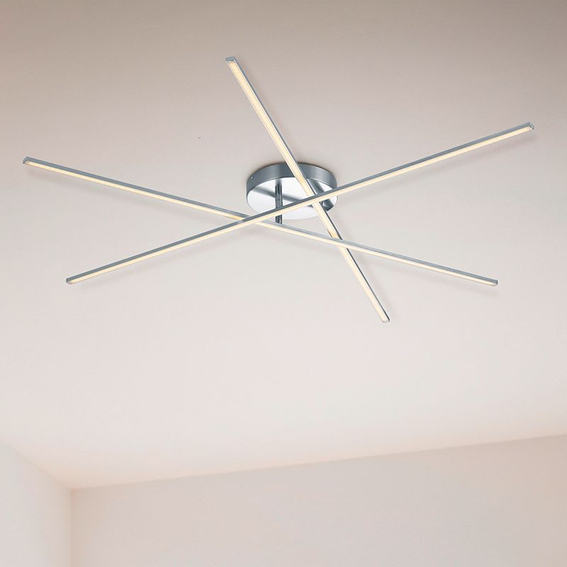 Niklové stropní světlo designové, Gottrup, 8,5W, LED 3000 K Niklové stropní světlo designové, Gottrup, 8,5W, LED 3000 K