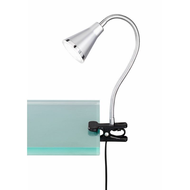 Stříbrné světlo s klipem plastové, Taimi, 3,8W, LED 3000 K, s vypínačem