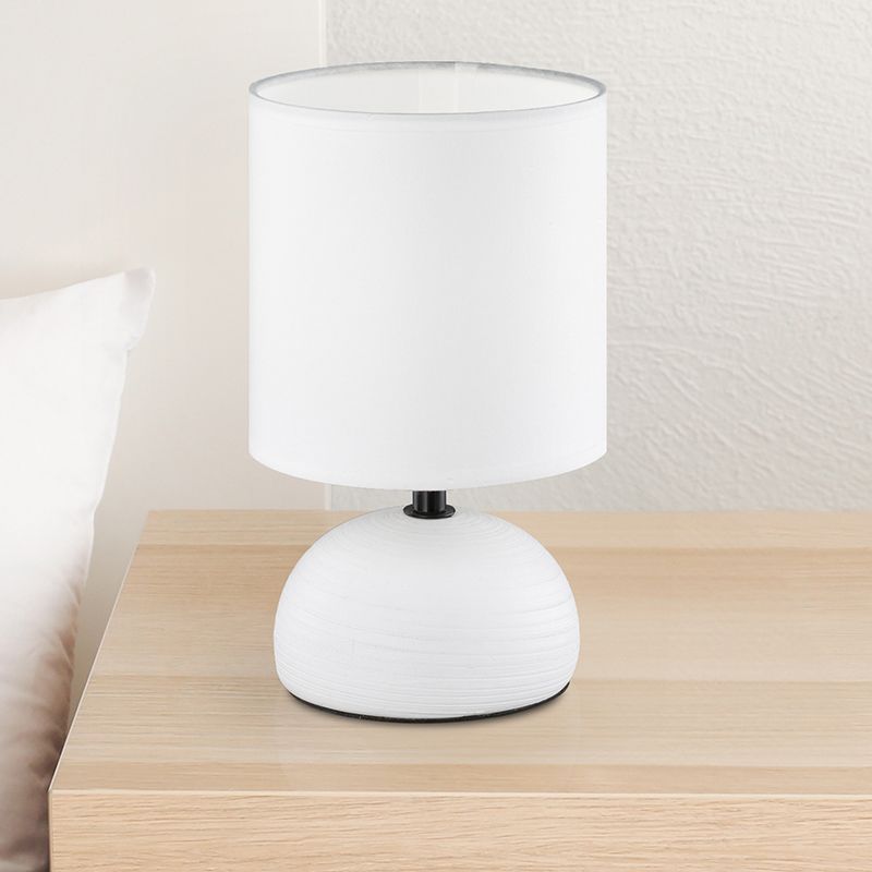 Keramická stolní lampa bílá, Yeraz, s vypínačem