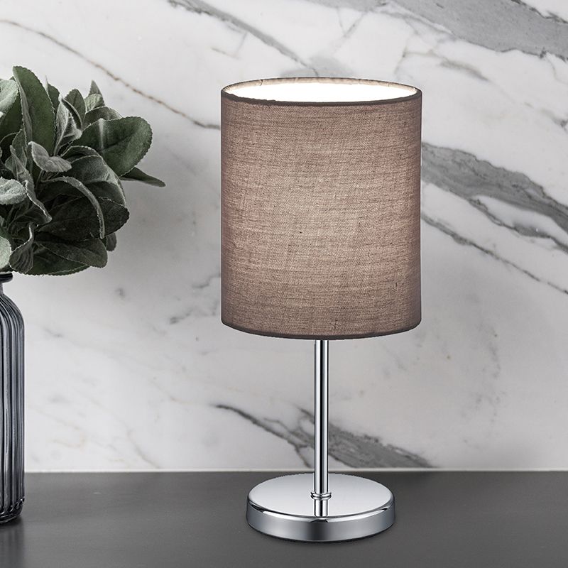 Chromová stolní lampa moderní, Zoe, s vypínačem Chromová stolní lampa moderní, Zoe, s vypínačem