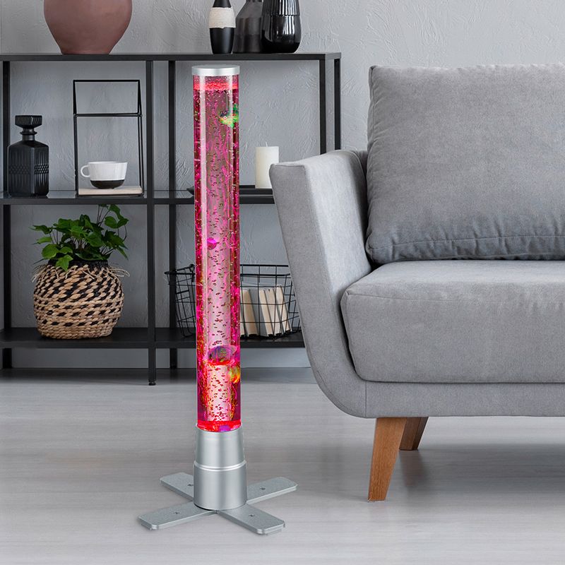 Stříbrná stolní lampa do dětského pokoje moderní, Nautica, 2,4W, LED 3000 K, s vypínačem