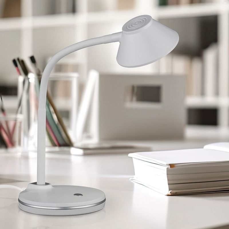 Bílá stolní lampa moderní, Nano, 3,2W, LED 3000 K, s vypínačem