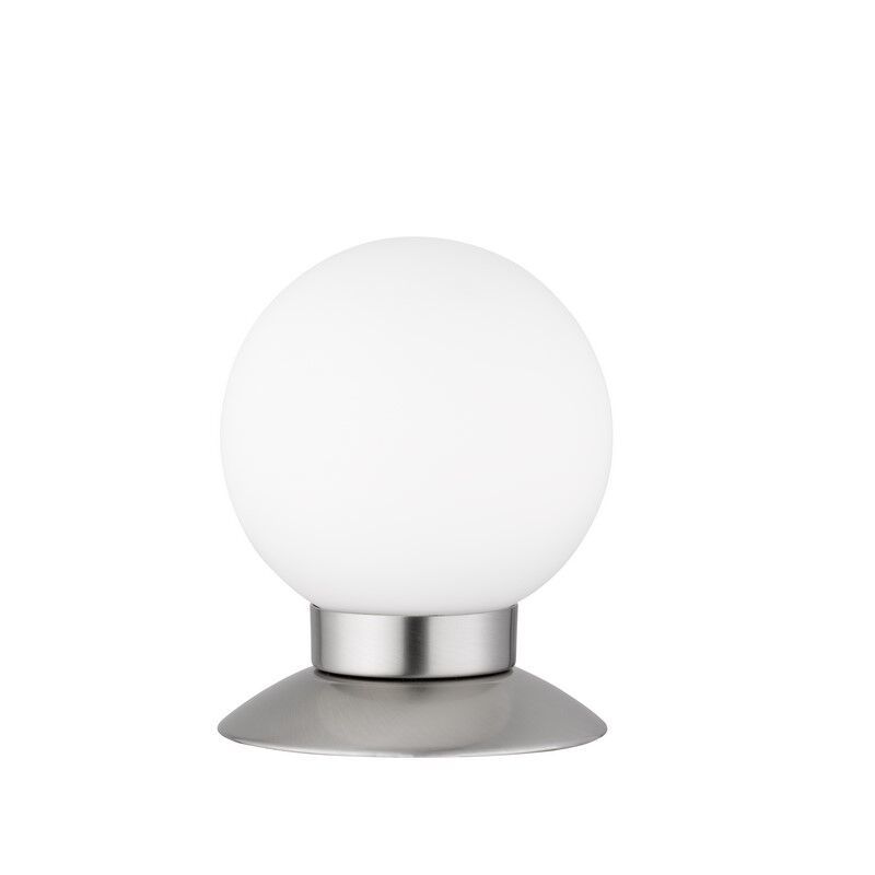Niklová stolní lampa moderní, Nolan, 3W, LED 3000 K, s vypínačem Niklová stolní lampa moderní, Nolan, 3W, LED 3000 K, s vypínačem
