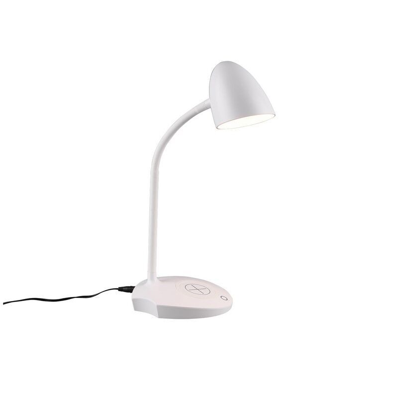 Bílá lampička moderní, Maribo, 4W, LED 3000 K, s dotykovým stmívačem
