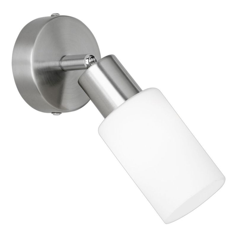 Niklové stropní bodové světlo skleněné, Fochville