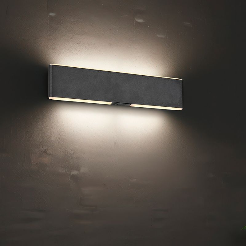 Černá lampa up down moderní, Zwier, 3W, LED nastavitelný od teplé po studenou bílou, s vypínačem