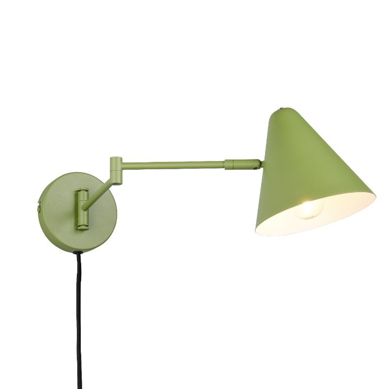 Zelené nástěnné světlo moderní, Jille, s vypínačem