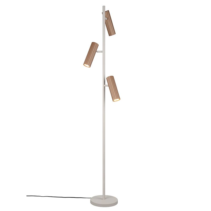 Hnědá stojací lampa moderní, Sieb, s vypínačem