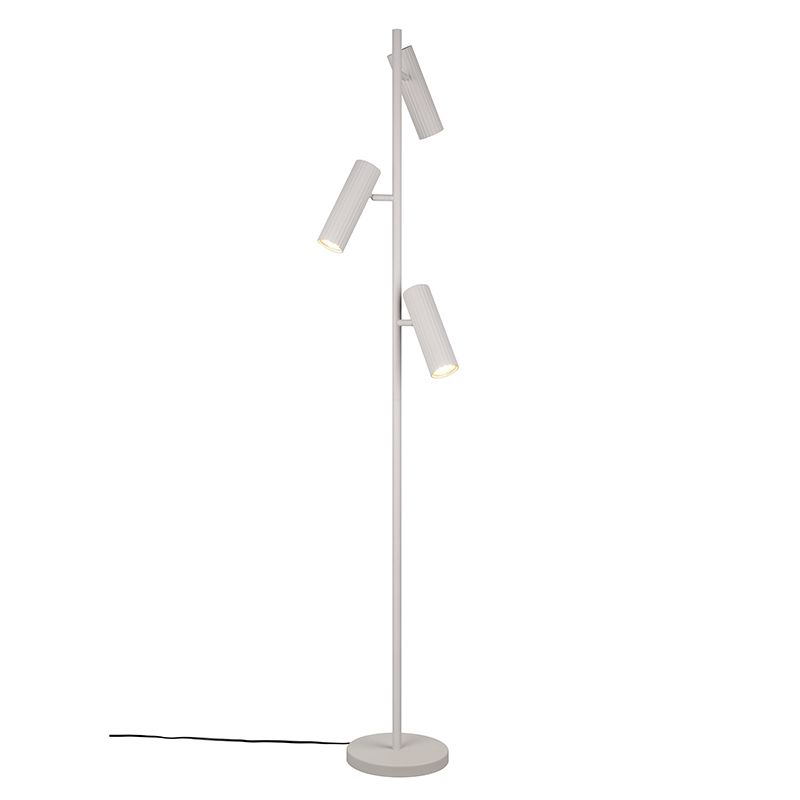 Šedá stojací lampa moderní, Sieb, s vypínačem