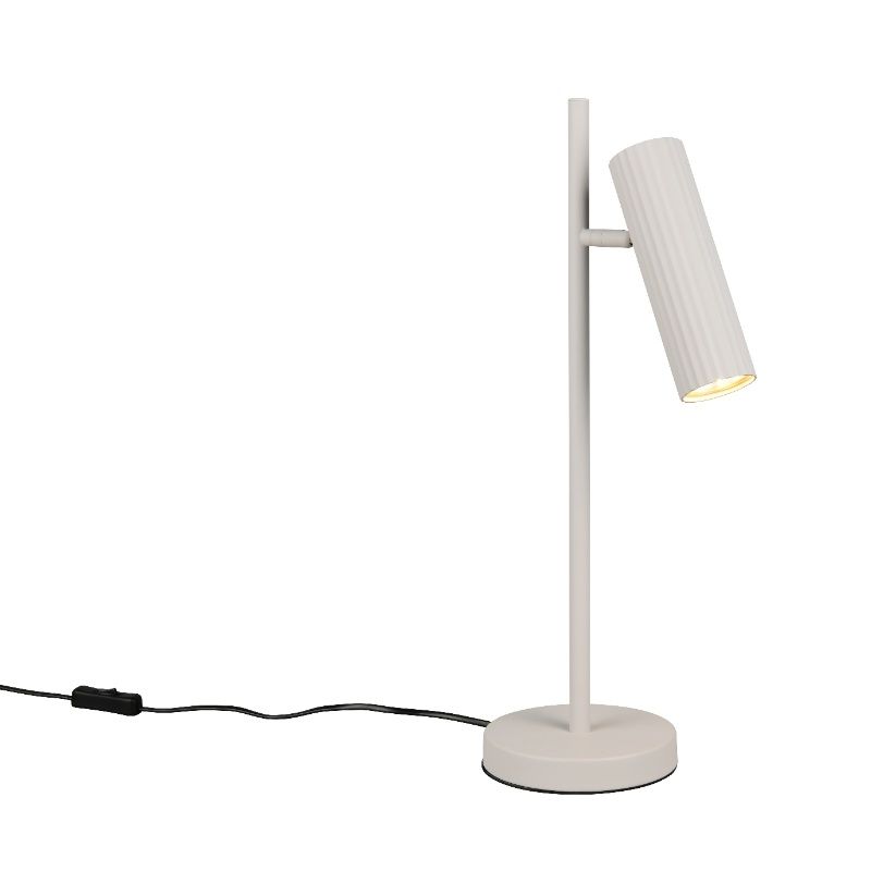 Šedá stolní lampa moderní, Sieb, s vypínačem