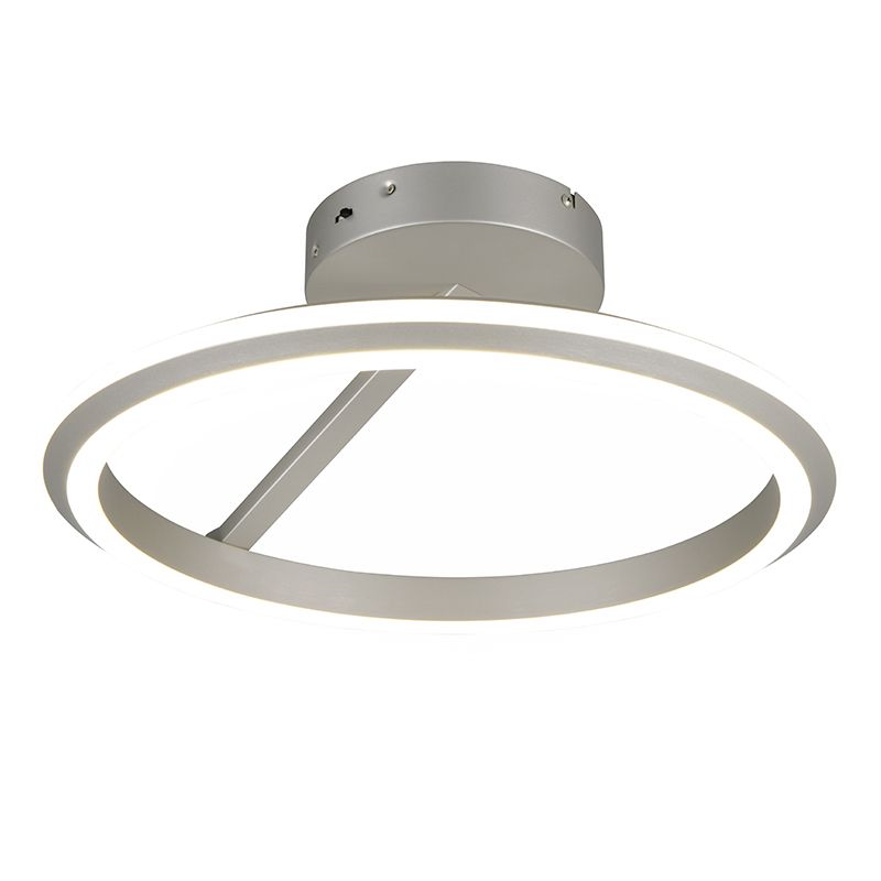 Niklové stropní svítidlo moderní, Jiry, 34W, LED white switch, s 3stupňovým stmíváním