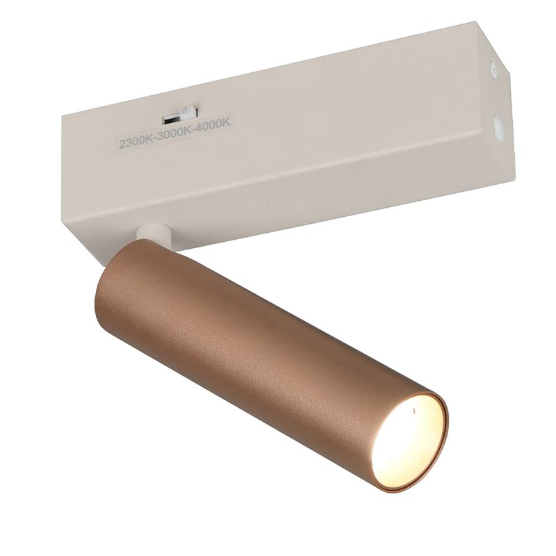 Hnědé nástěnné bodové světlo moderní, Smail, 5,5W, LED white switch, s 3stupňovým stmíváním