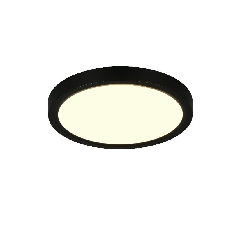 Černé stropní světlo moderní, Zayd, 18W, LED white switch, s 3stupňovým stmíváním