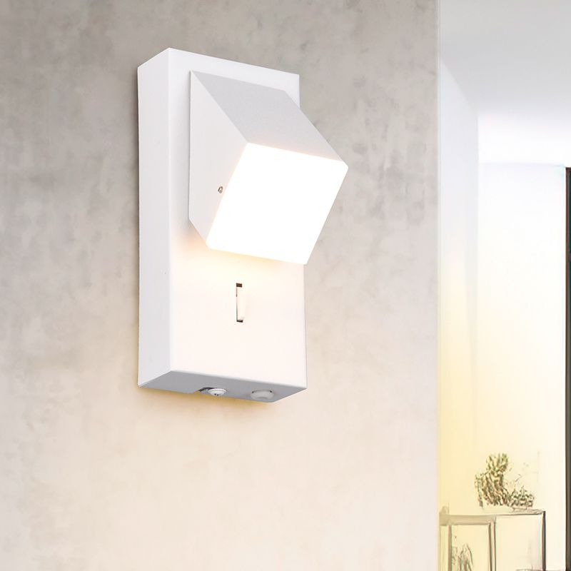 Bílé nástěnné světlo moderní, Lok, 3W, LED 3000 K