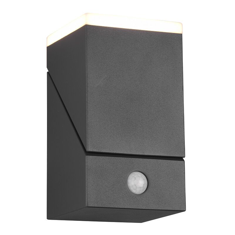 Antracité venkovní nástěnné světlo se senzorem pohybu moderní, Liron, 7W, LED 3000 K, IP54