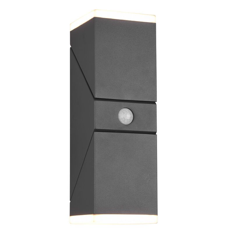 Antracité venkovní nástěnné světlo se senzorem pohybu moderní, Liron, 7W, LED 3000 K, IP54