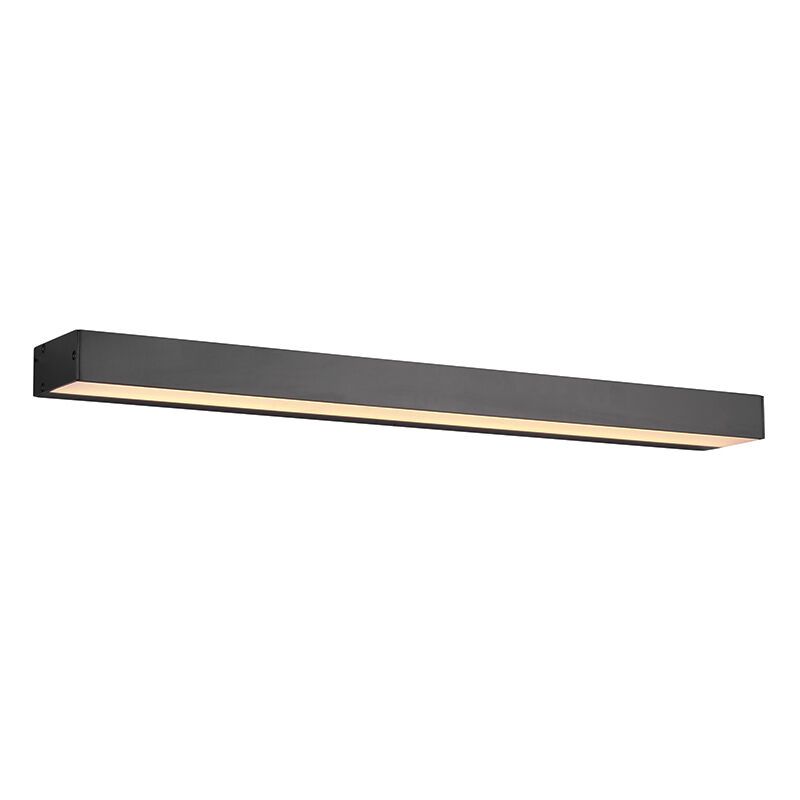 Černé nástěnné světlo do koupelny moderní, Basma, 8W, LED 3000 K, IP44