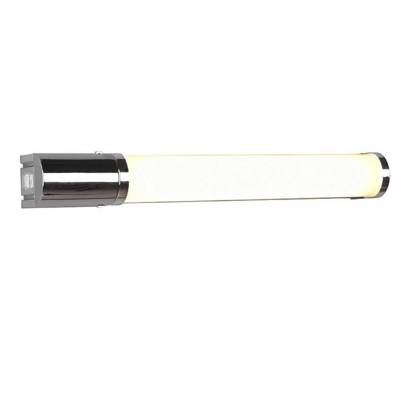 Chromové nástěnné světlo do koupelny moderní, Bernou, 8W, LED 3000 K, IP44 Chromové nástěnné světlo do koupelny moderní, Bernou, 8W, LED 3000 K, IP44