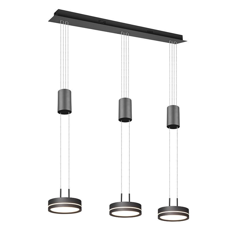 Antracité závěsné světlo nad jídelní stůl moderní, Marjon, 9W, LED 3000 K