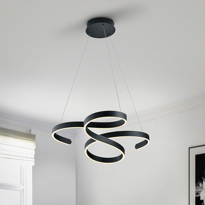 Antracité závěsné světlo moderní, Davu, 52W, LED 3000 K