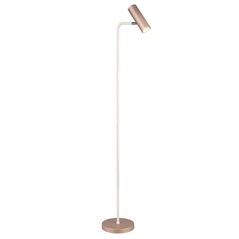 Hnědá stojací lampa moderní, Kaso, s vypínačem Hnědá stojací lampa moderní, Kaso, s vypínačem