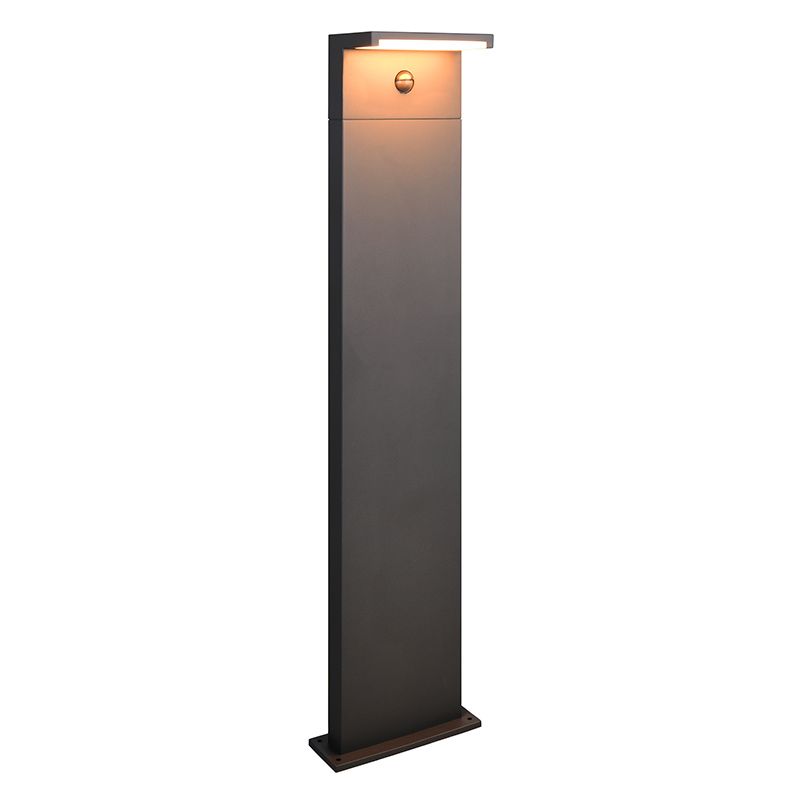 Antracitá venkovní lampa stojací se senzorem pohybu moderní, Patrique, IP54