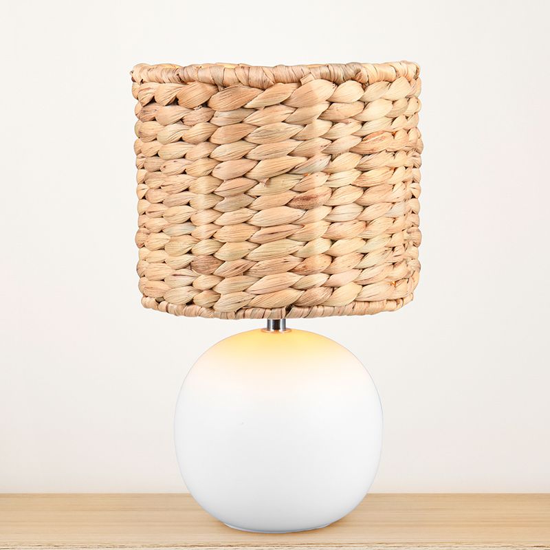 Hnědá stolní lampa rustikální, Minouk, s vypínačem Hnědá stolní lampa rustikální, Minouk, s vypínačem