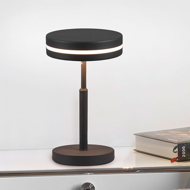 Antracitá stolní lampa moderní, Marjon, 6W, LED 3000 K, s vypínačem