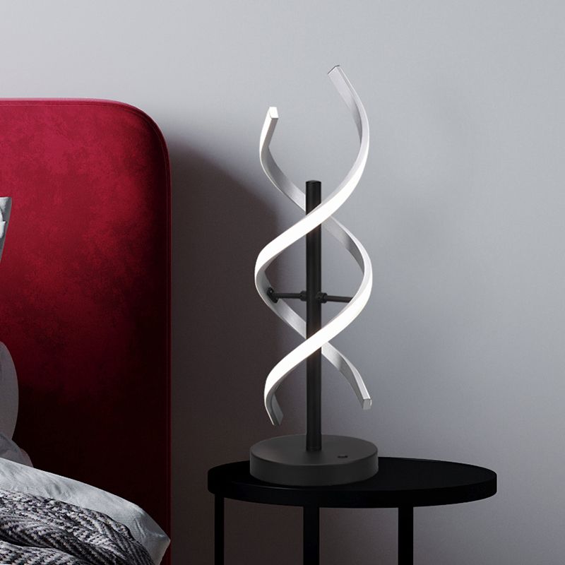 Chromová stolní lampa designová, Sylvian, 20W, LED s nastavitelnou barvou světla, s dotykovým stmívačem