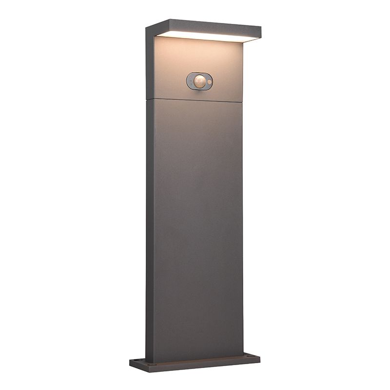 Antracitá solární venkovní lampa stojací moderní, Nesrin, 5W, LED white switch, IP65
