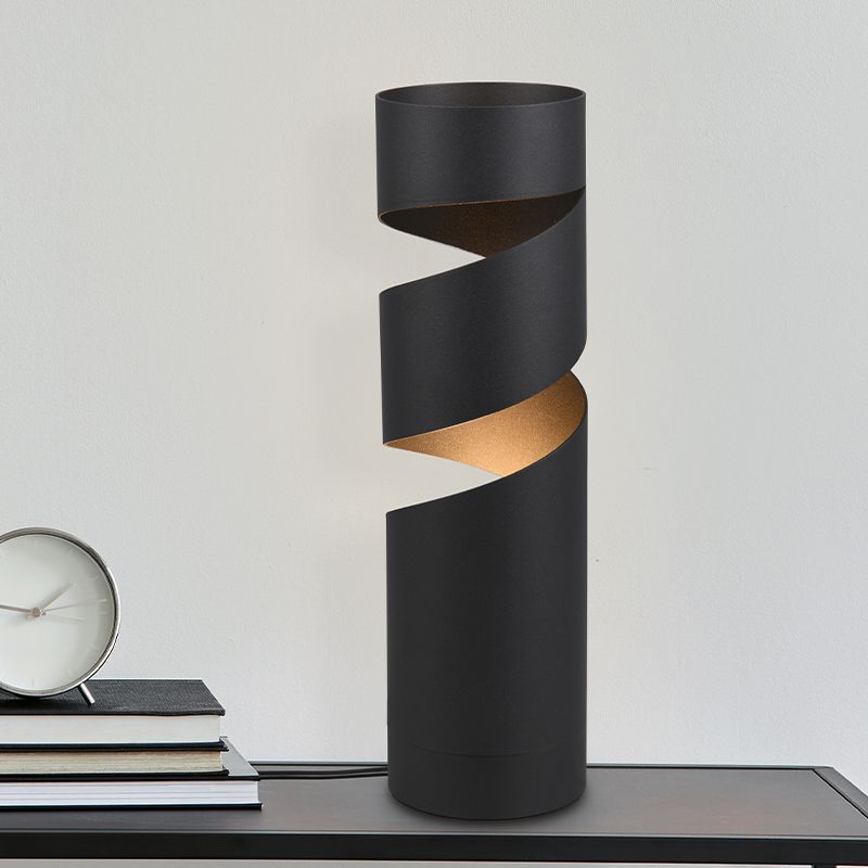 Černá stolní lampa designová, Marouan, s vypínačem Černá stolní lampa designová, Marouan, s vypínačem