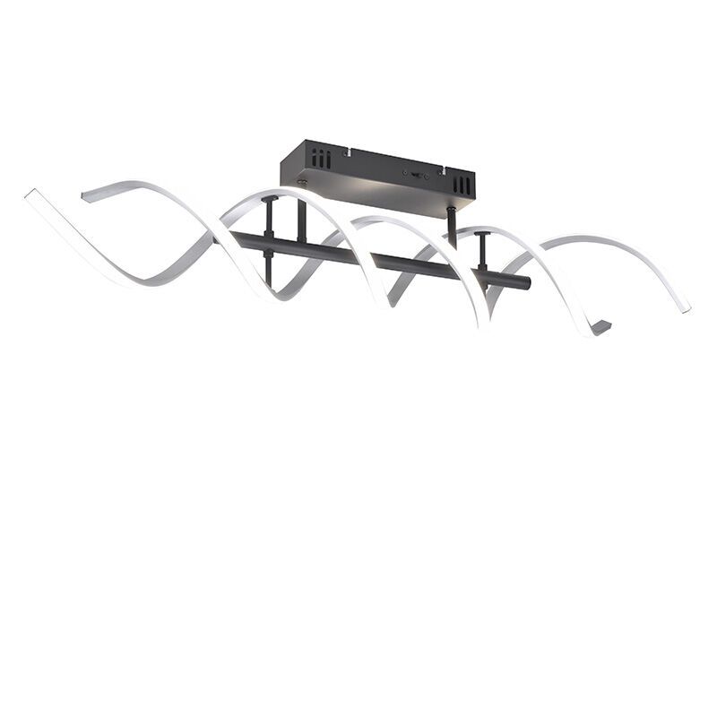 Chromové stropní svítidlo designové, Sylvian, 41W, LED white switch, s 3stupňovým stmíváním