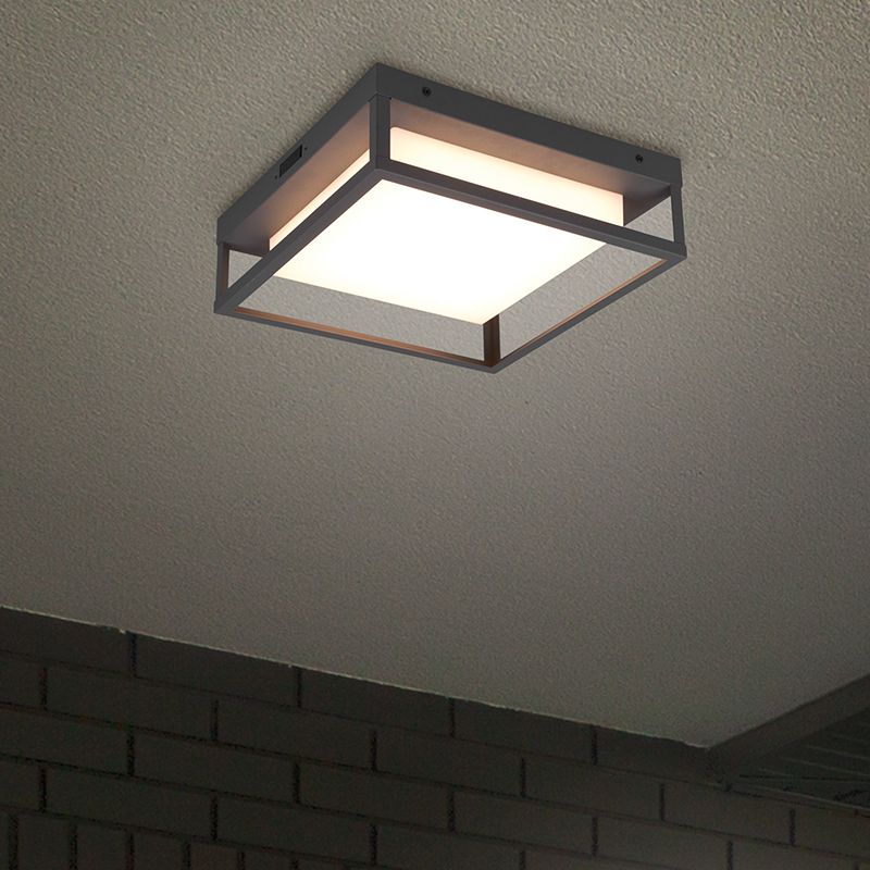 Antracité venkovní světlo kovové, Rolina, 14W, LED white switch, IP54, s 3stupňovým stmíváním