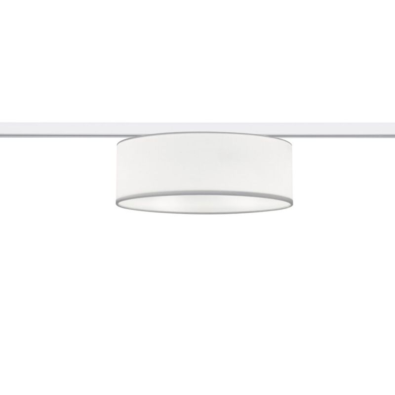 Bílá stropní lampa Oliver pro 2fázové kolejnicové osvětlení