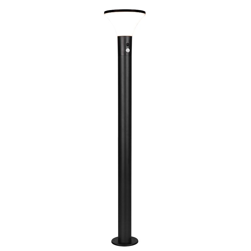 Černá solární venkovní lampa stojací moderní, Nebahat, 3W, LED 4000 K, IP44